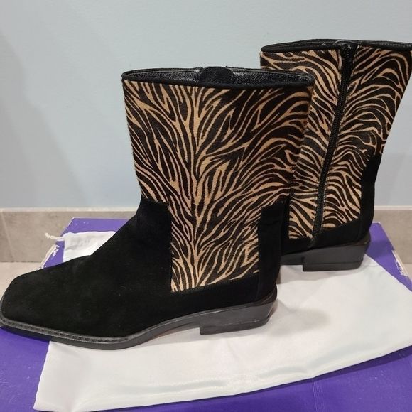Animal Print Boots Cowboy Boots - Picture 2 of 7